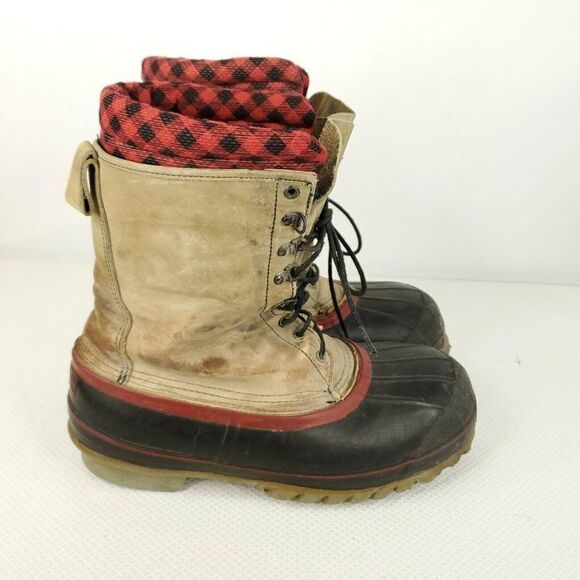 Red Wing Duck Boots Steel Shank ANSI Approved Mens Size 10 Made In USA - Picture 1 of 10